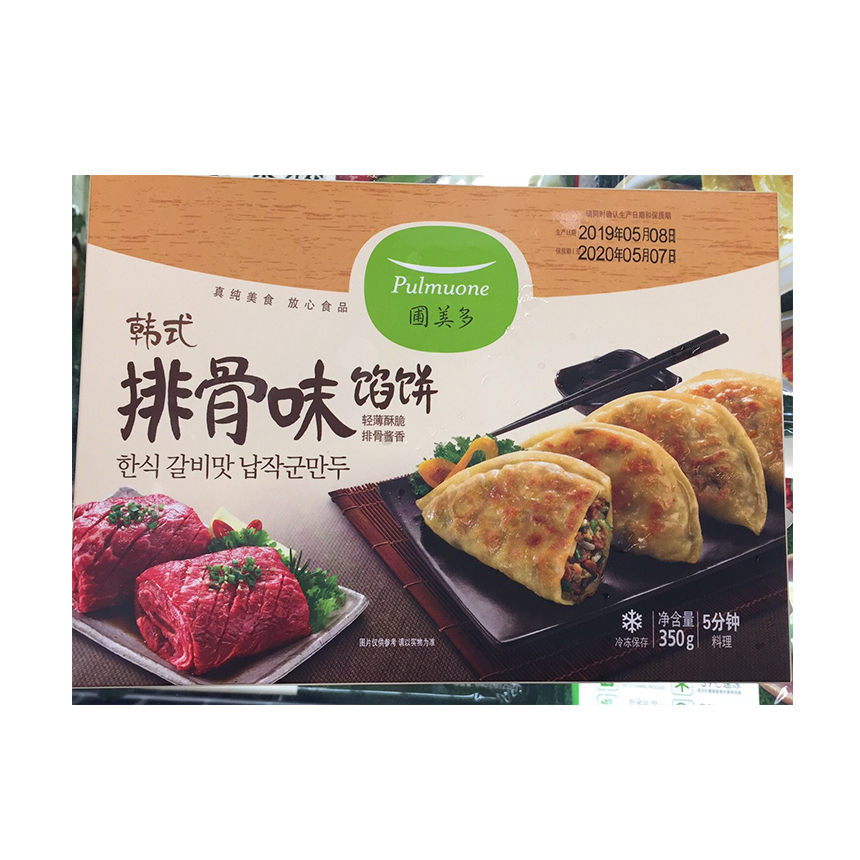 圃美多韩式排骨味馅饼350g