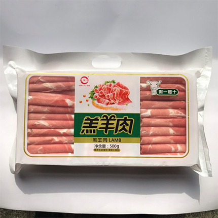 羔羊肉片500g托盘